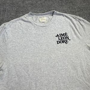 Aime Leon Dore Gray Cotton T-Shirt Men's XL